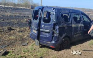 На Сумщині БПЛА атакував авто АТ Сумиобленерго: є поранений