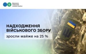 Надходження військового збору в Україні зросли на 25 за січеньсерпень 2026